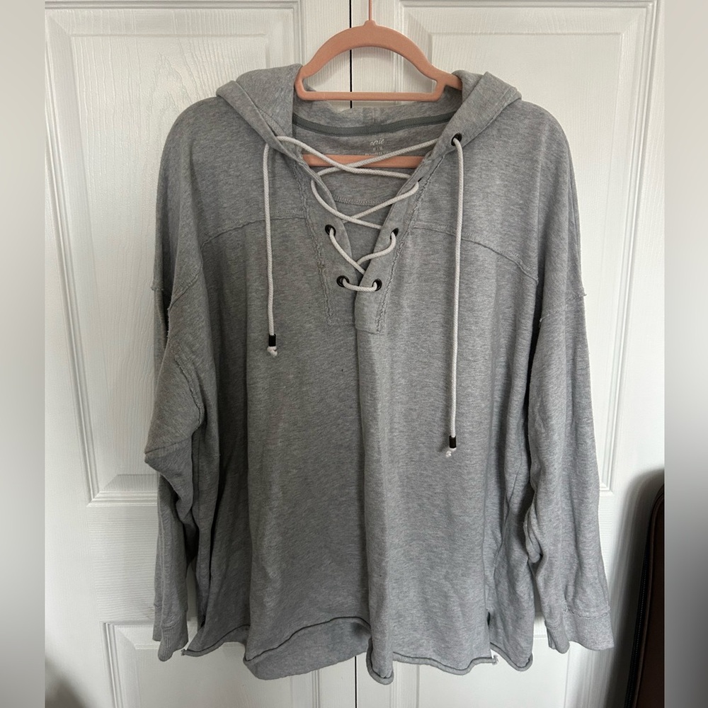 Aerie Lace-Up Hoodie